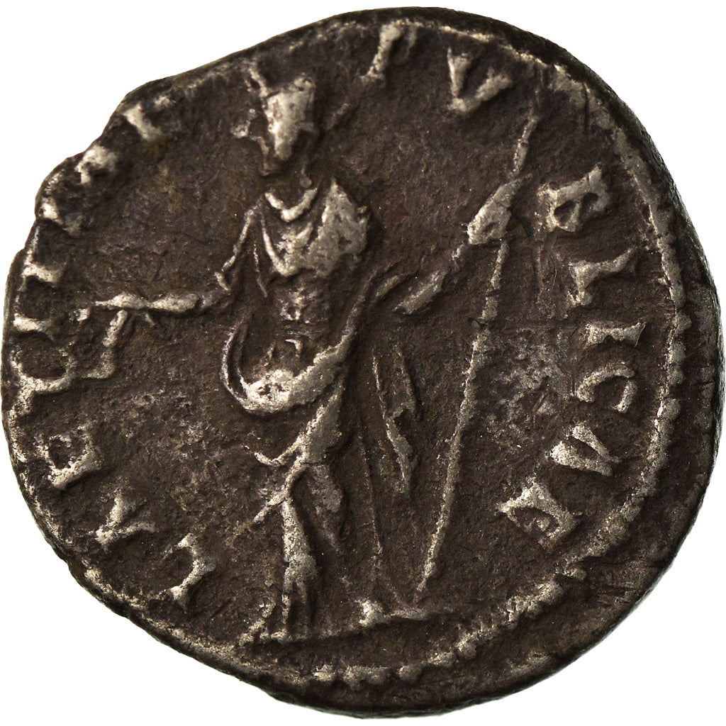 Moneta, Faustina II, Denarius, 147-150, Rome, VF(30-35), Srebro, RIC:506