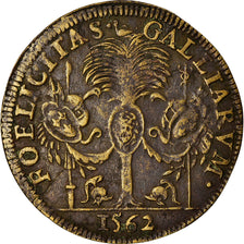 Frankreich, Token, Royal, Charles IX, 1562, SS, Messing