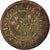 Moneta, Francia, Henri IV, Denier Tournois, 1607, Lyon, MB+, Rame, Sombart:4170