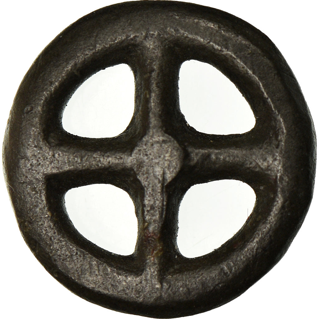 Monnaie, Rouelles gauloises, Rouelle, Ier siècle AV JC, TTB+, Potin