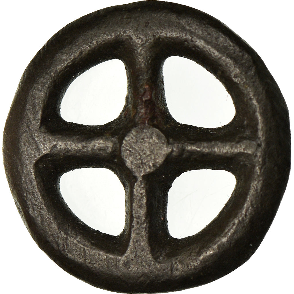 Monnaie, Rouelles gauloises, Rouelle, Ier siècle AV JC, TTB+, Potin