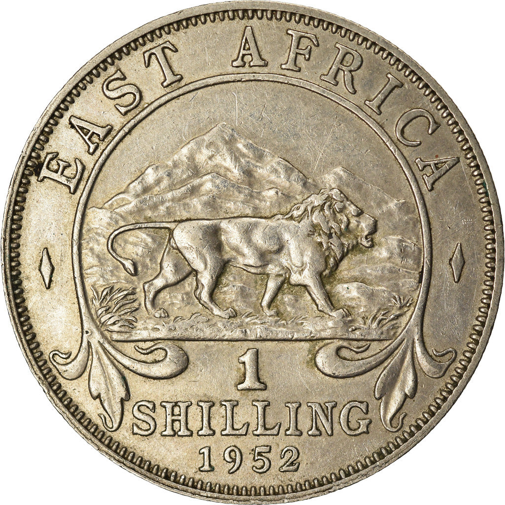 Moneda, ESTE DE ÁFRICA, George VI, Shilling, 1952, MBC+, Cobre - níquel, KM:31