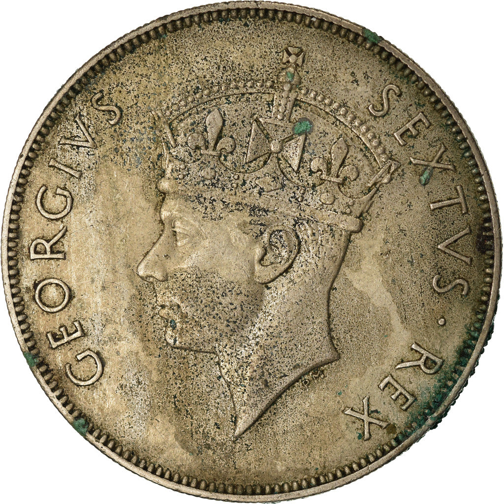 Munten, OOST AFRIKA, George VI, Shilling, 1952, ZF, Copper-nickel, KM:31