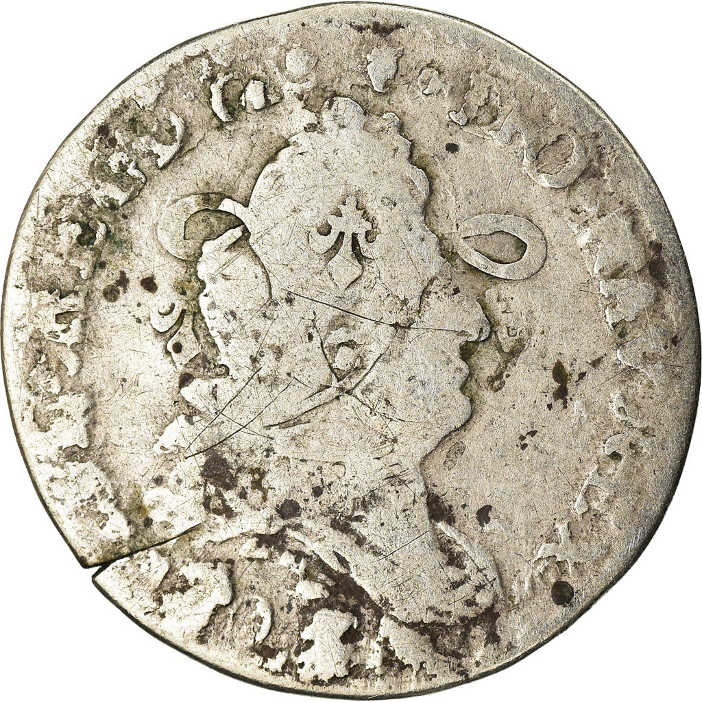 Coin, France, Louis XIV, 5 Sols aux insignes, 5 Sols, 1/16 ECU, 1702, Poitiers