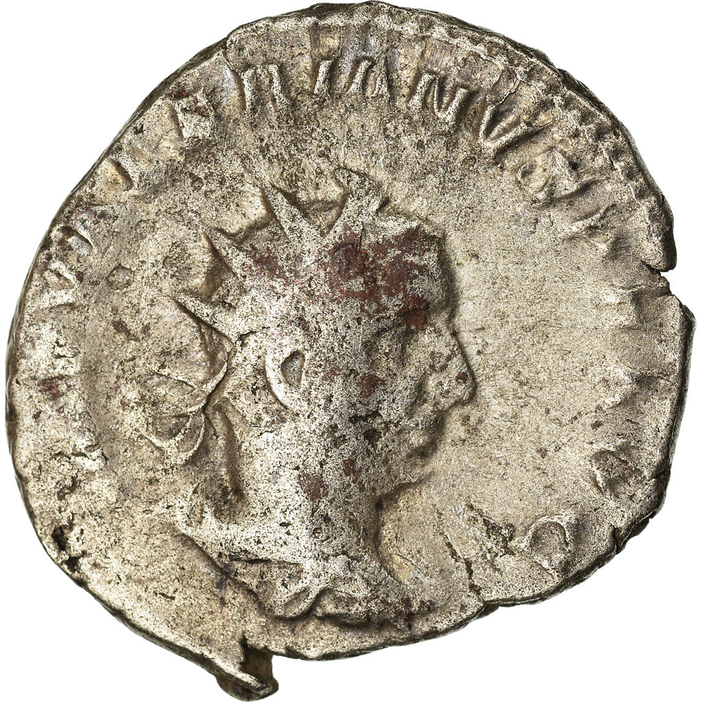 Coin, Valerian I, Antoninianus, 257, Milan, VF(30-35), Billon, RIC:245