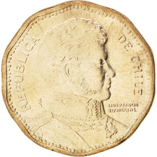 Munten, Chili, 50 Pesos, 2006, UNC-, Aluminum-Bronze, KM:219.2