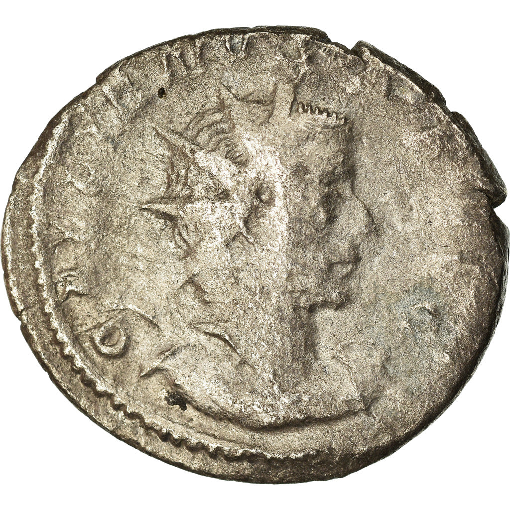 Moeda, Gallienus, Antoninianus, 257-258, Trier or Cologne, VF(20-25), Lingote