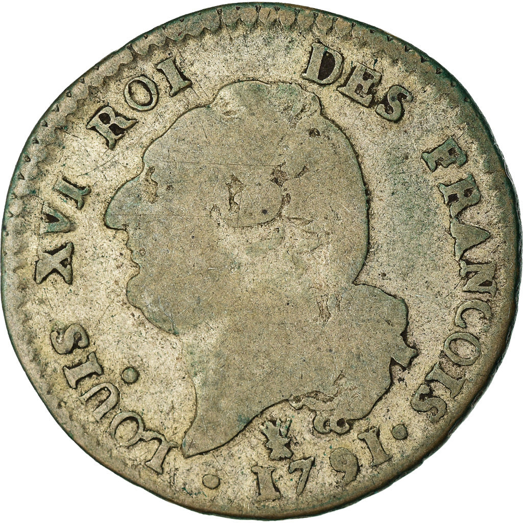 Monnaie, France, Louis XVI, 15 sols françois, 15 Sols, 1/8 ECU, 1791, Limoges