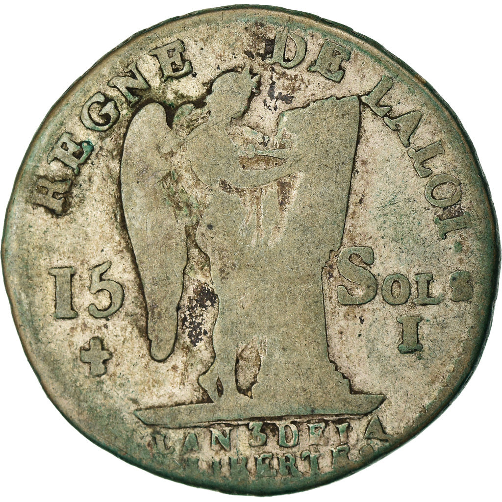 Monnaie, France, Louis XVI, 15 sols françois, 15 Sols, 1/8 ECU, 1791, Limoges