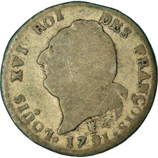 Munten, Frankrijk, Louis XVI, 15 sols françois, 15 Sols, 1/8 ECU, 1791