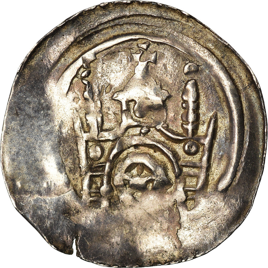 Coin, France, Berthold von Teck, Pfennig, 1223-1244, Strasbourg, EF(40-45)