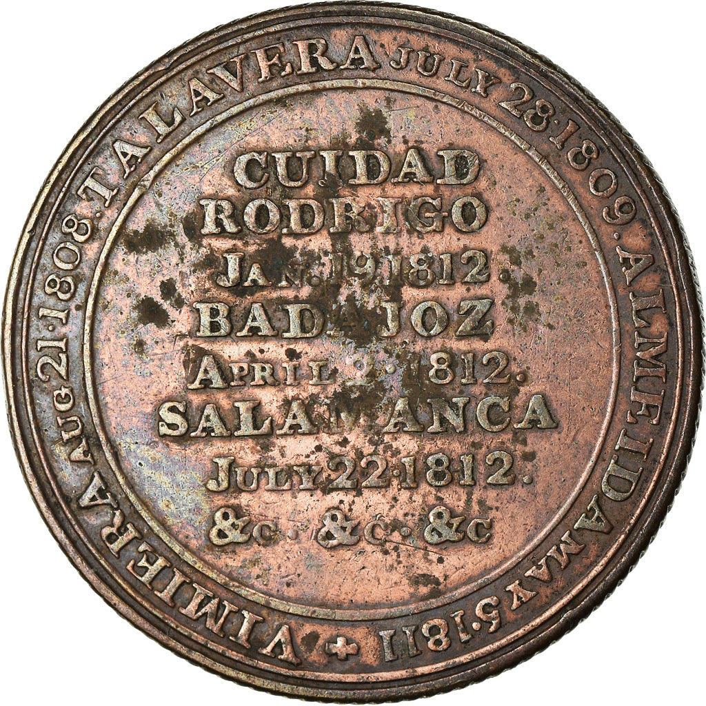 Reino Unido, Token, Grã-Bretanha, Wellington's victory at Salamanca, 1812