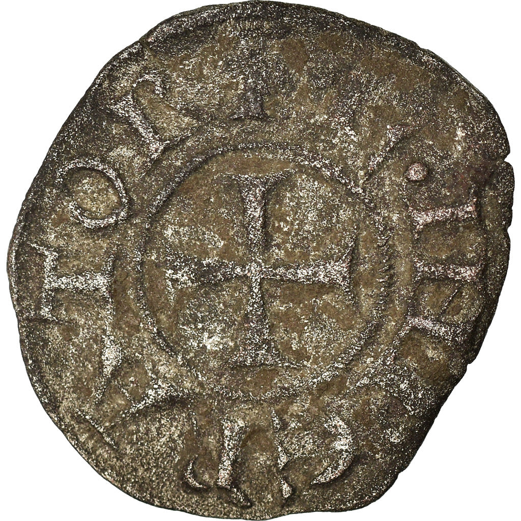 Moneda, Italia, SICILY, Henri VI & Constance, Denaro, 1191-1197, Messina, MBC
