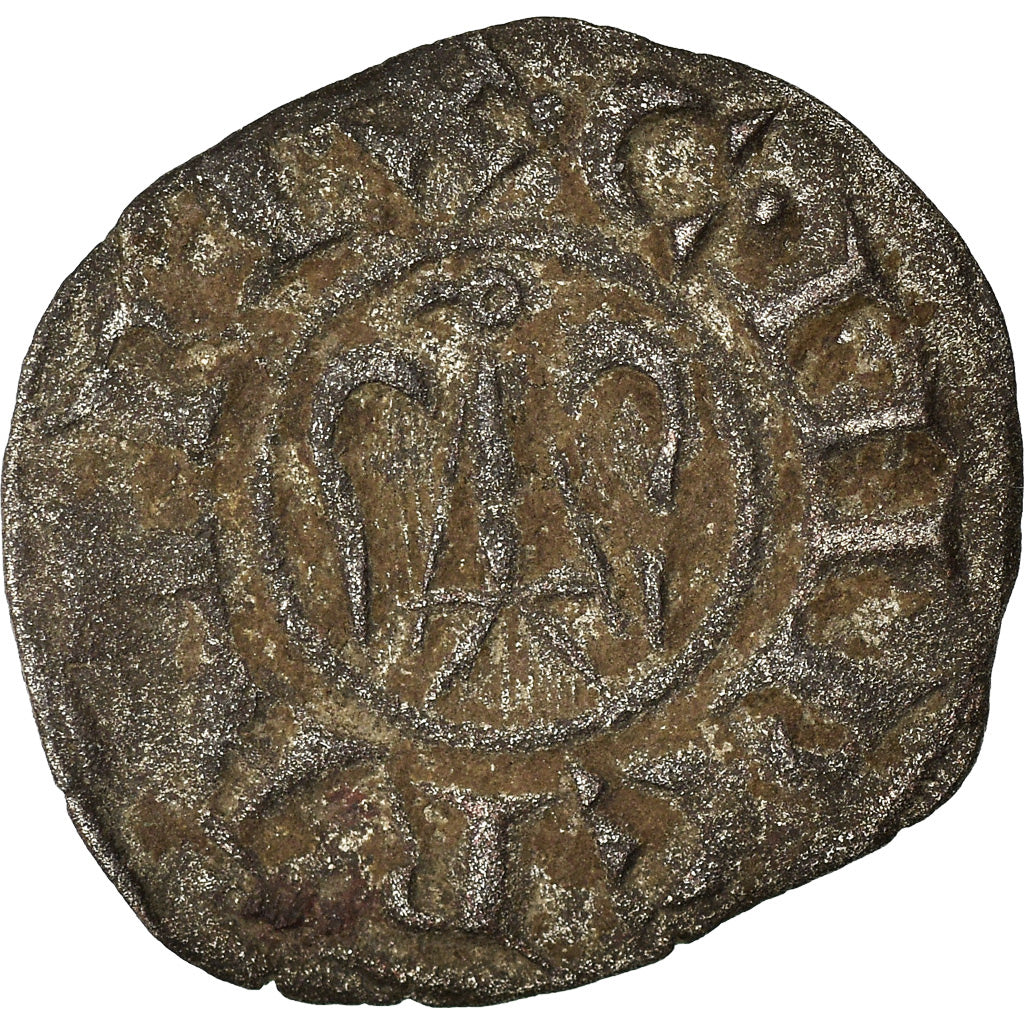 Moneda, Italia, SICILY, Henri VI & Constance, Denaro, 1191-1197, Messina, MBC