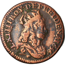 Moneda, Francia, Louis XIV, Liard de France au buste juvénile, deuxième type