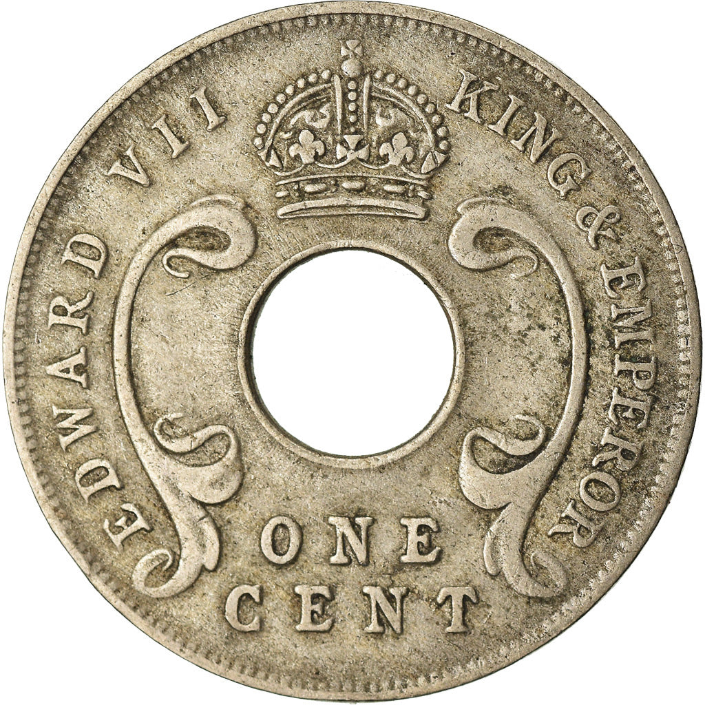 Moneda, ESTE DE ÁFRICA, Edward VII, Cent, 1909, MBC, Cobre - níquel, KM:5a