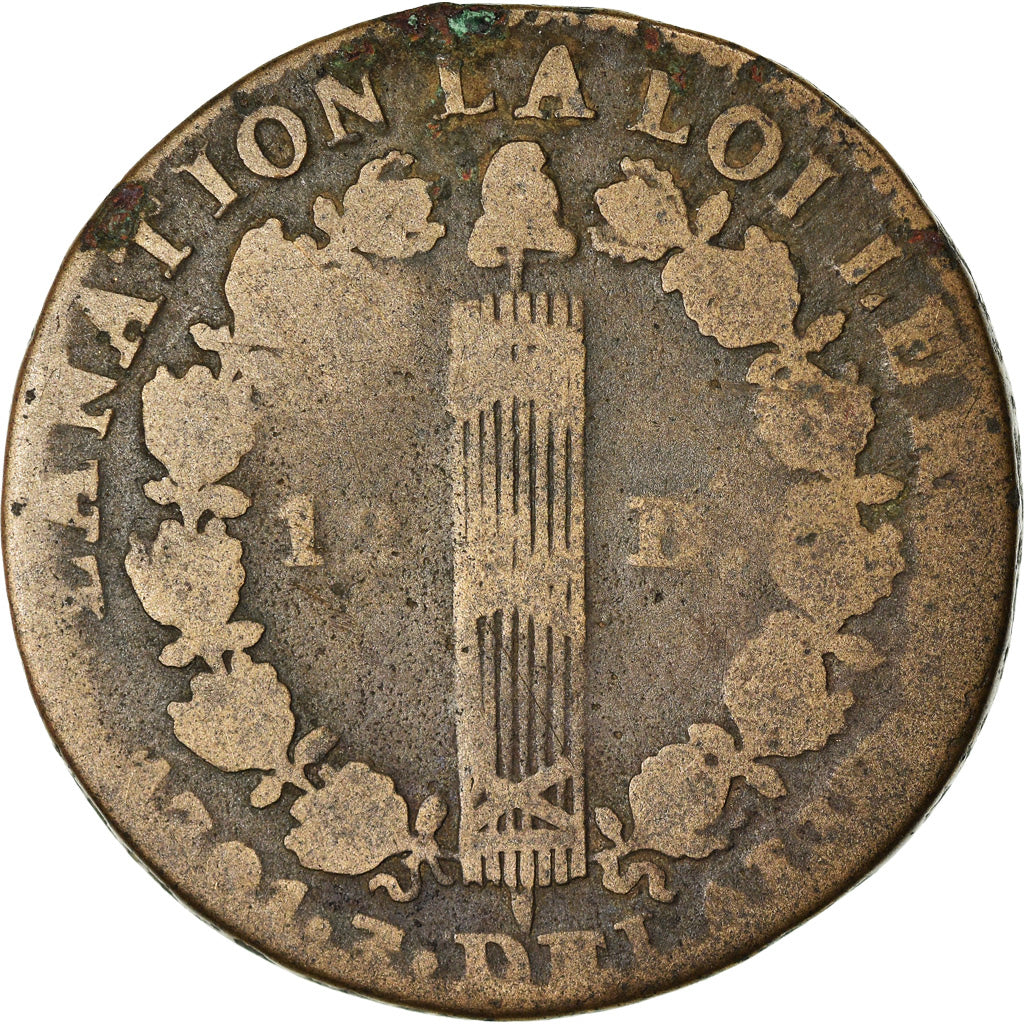 Coin, France, Louis XVI, 12 deniers françois, 12 Deniers, 1791, Paris