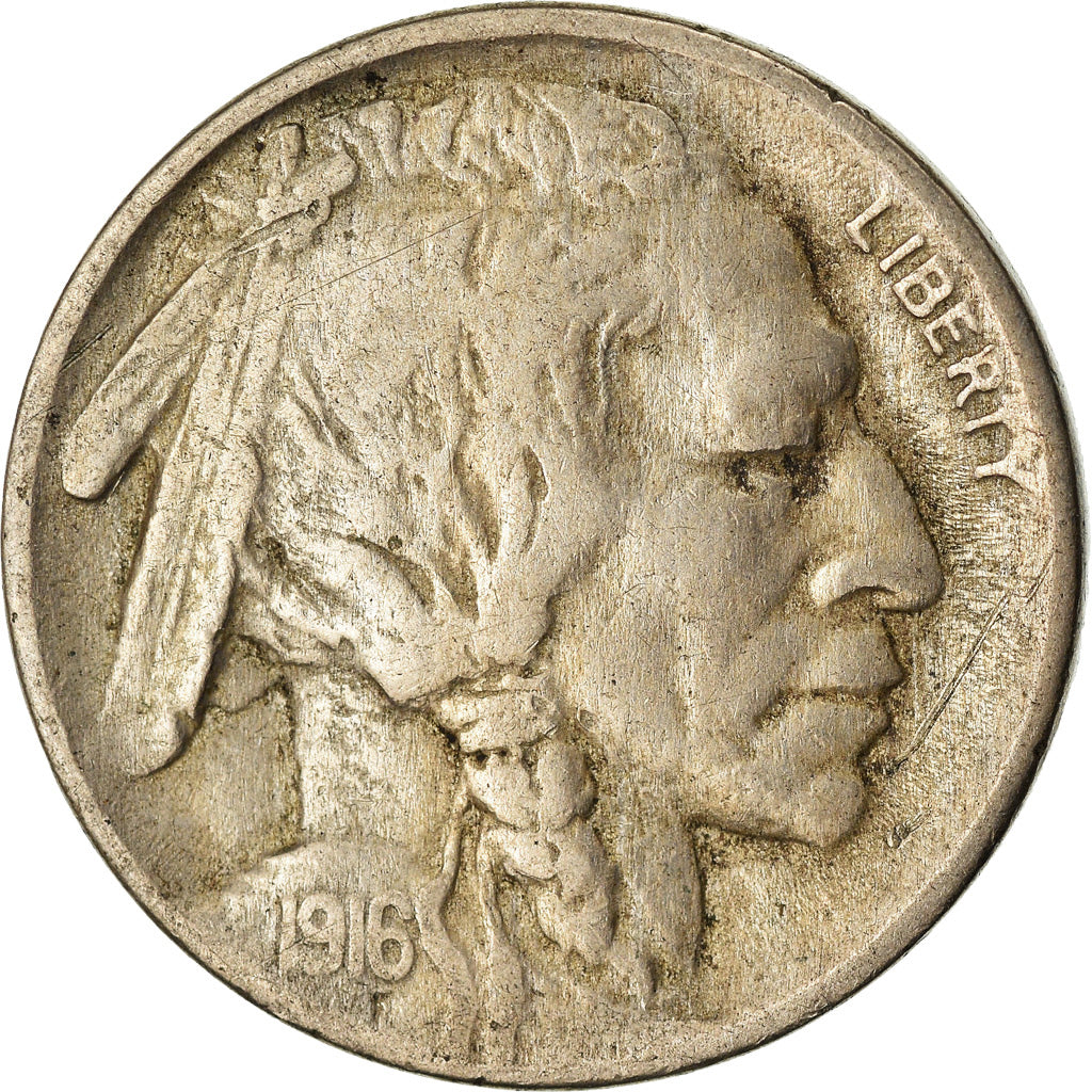 Münze, Vereinigte Staaten, Buffalo Nickel, 5 Cents, 1916, U.S. Mint
