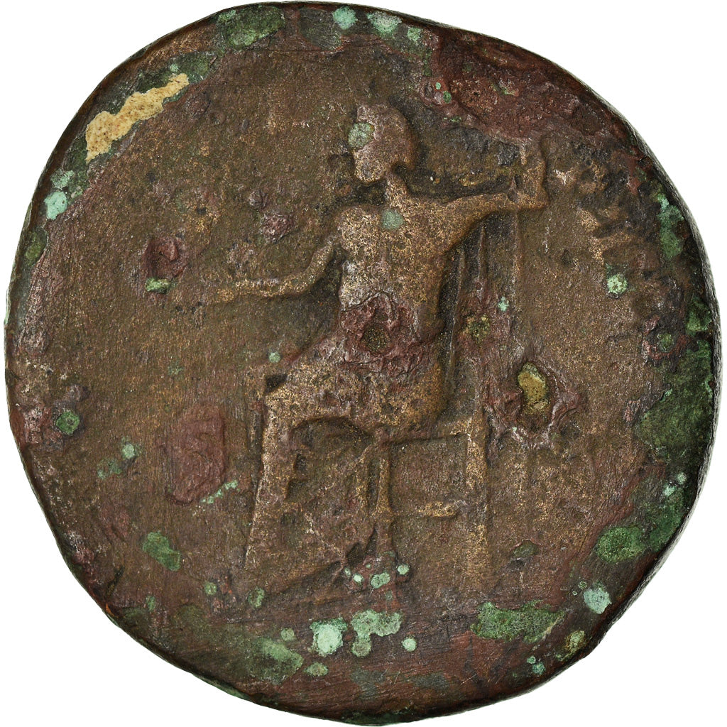 Moneta, Commodus, Sesterzio, 180, Rome, B+, Bronzo, RIC:291