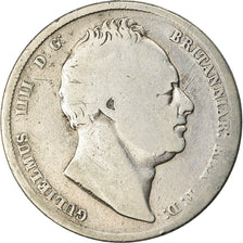 Monnaie, Grande-Bretagne, William IV, 1/2 Crown, 1836, Londres, B+, Argent