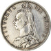Monnaie, Grande-Bretagne, Victoria, 1/2 Crown, 1887, Londres, TTB, Argent