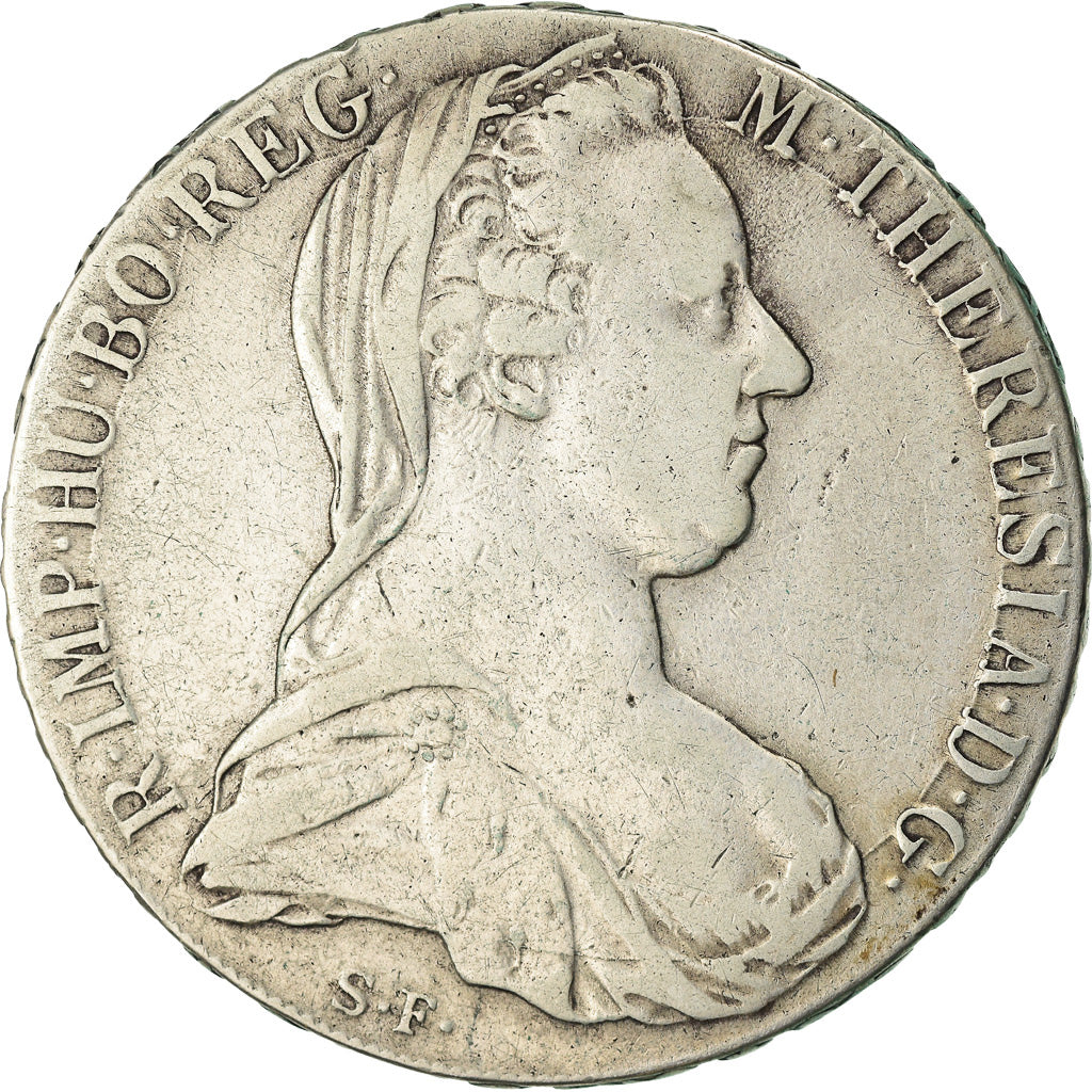 Moneta, Austria, Joseph II, Thaler, 1780, Vienna, Restrike, MB+, Argento, KM:T1