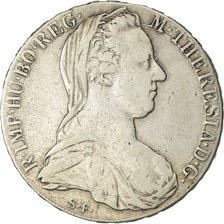 Moneta, Austria, Joseph II, Thaler, 1780, Vienna, Restrike, MB+, Argento, KM:T1