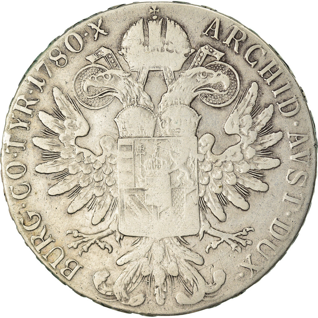 Moneta, Austria, Joseph II, Thaler, 1780, Vienna, Restrike, MB+, Argento, KM:T1