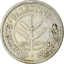 Moneda, Palestina, 50 Mils, 1927, MBC, Plata, KM:6
