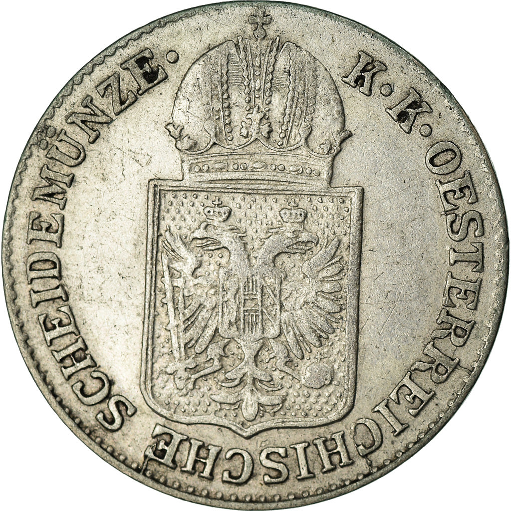 Coin, Austria, Franz Joseph I, 6 Kreuzer, 1849, Vienna, EF(40-45), Silver