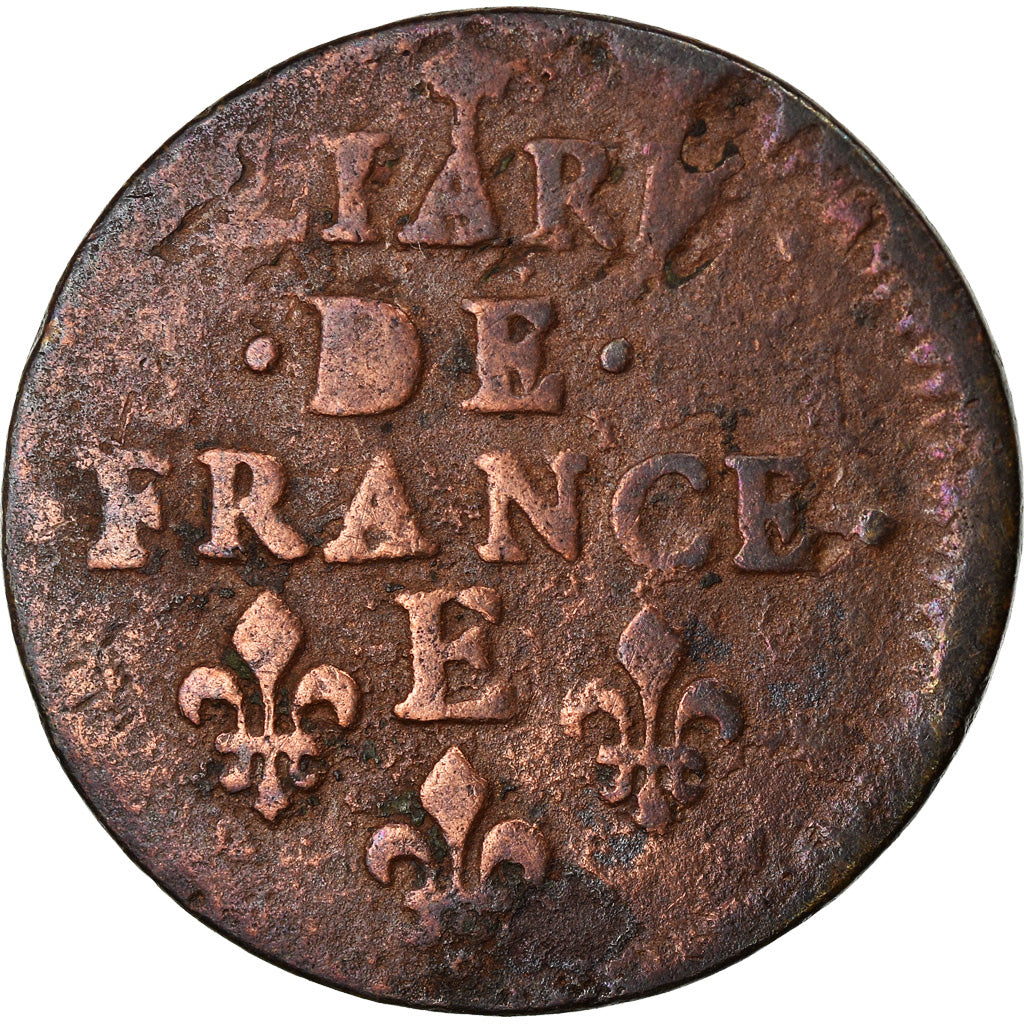 Munten, Frankrijk, Louis XIV, Liard de France, 1658, Meung sur Loire, ZG+