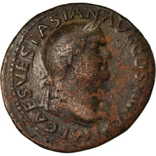 Munten, Vespasius, As, 77-78, Lyon - Lugdunum, FR+, Bronze, RIC:1228