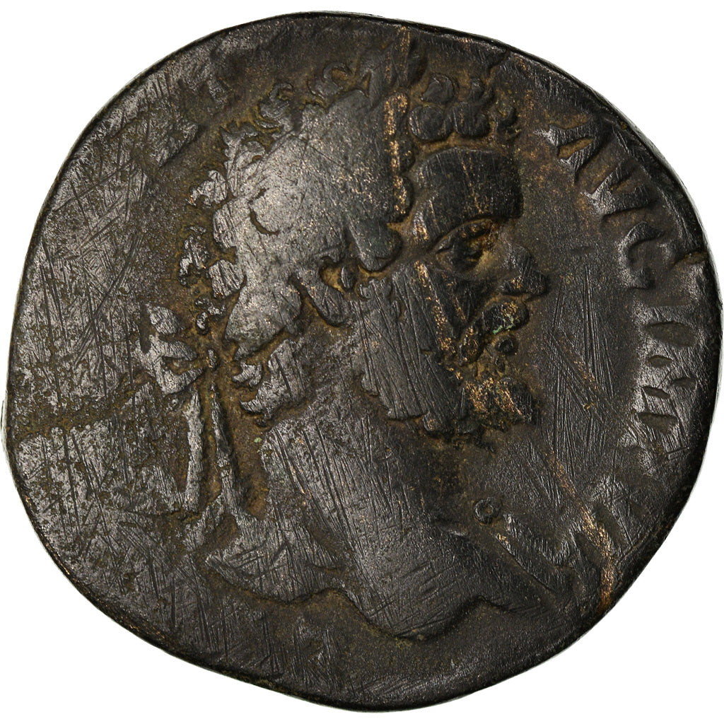 Moneta, Septimius Severus, Sesterzio, 195, Rome, B+, Bronzo, RIC:692a