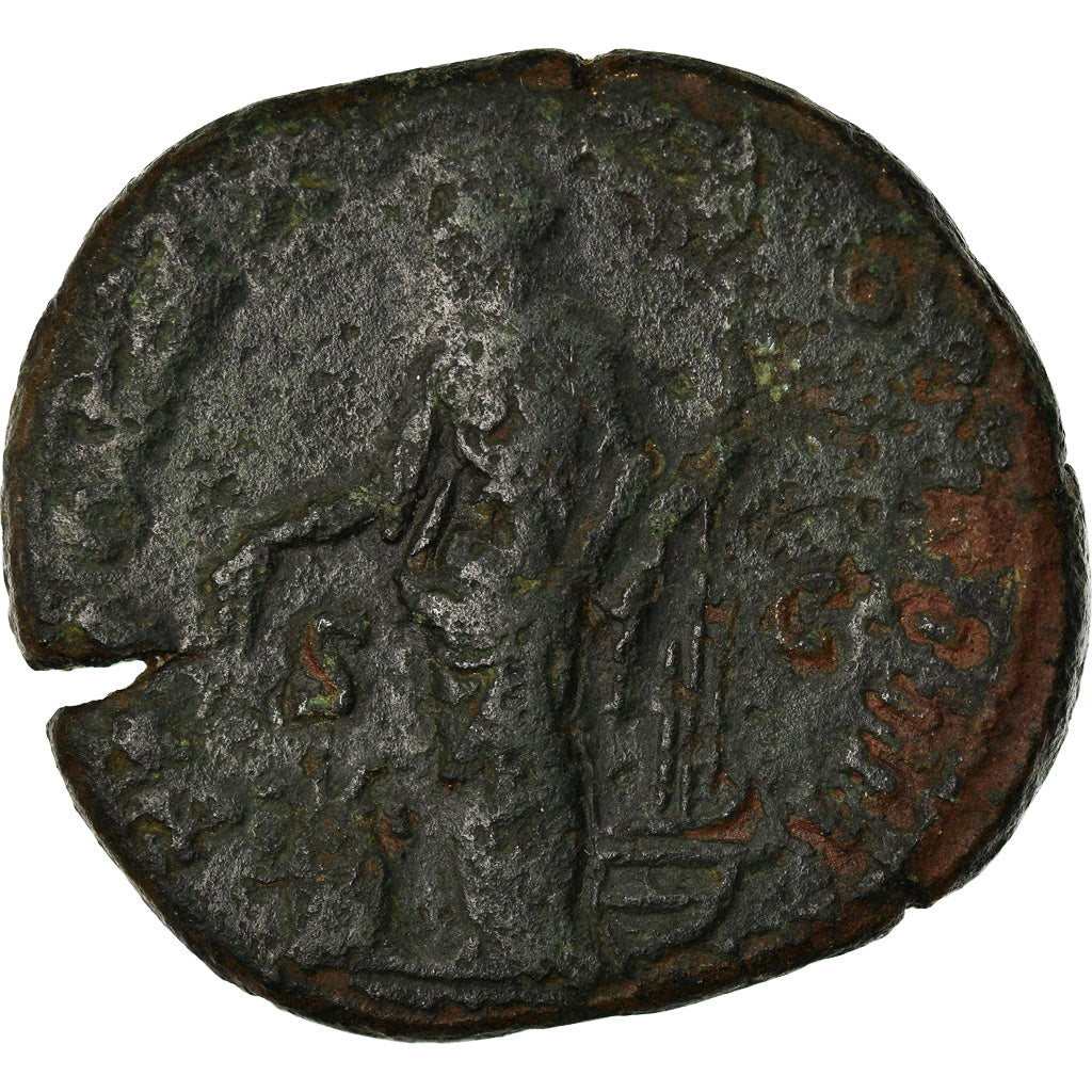 Coin, Antoninus Pius, Sestertius, 157-158, Rome, VF(20-25), Bronze, RIC:981