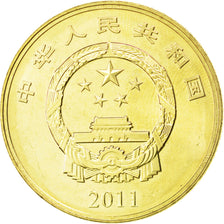 Coin, CHINA, PEOPLE'S REPUBLIC, 5 Yüan, 2011, MS(63), Brass, KM:1992