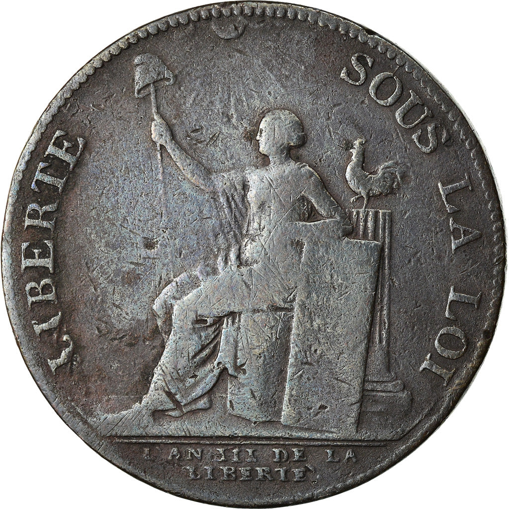 Münze, Frankreich, Monneron à la Liberté, 2 Sols, 1791, Birmingham, Monneron