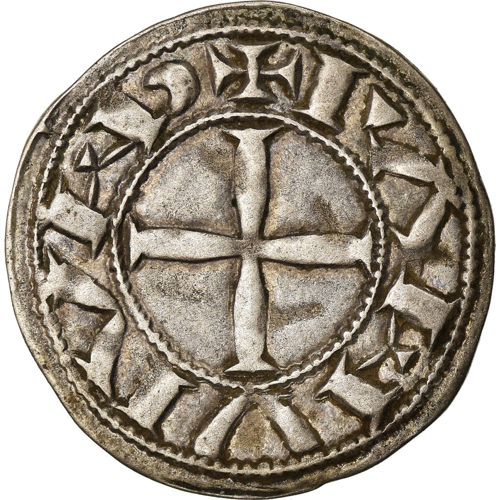 Monnaie, France, Languedoc, Denier, 1150-1200, Albi, TTB+, Argent, Boudeau:774