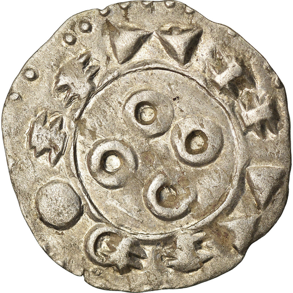 Moneta, Francia, Languedoc, Anonymous, Denarius, Narbonne, BB+, Biglione