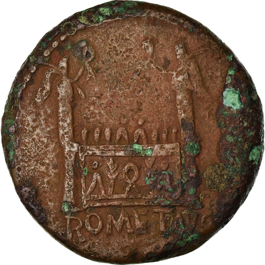 Münze, Tiberius, As, 12-14, Lyon - Lugdunum, SS, Kupfer, Cohen:38, RIC:245