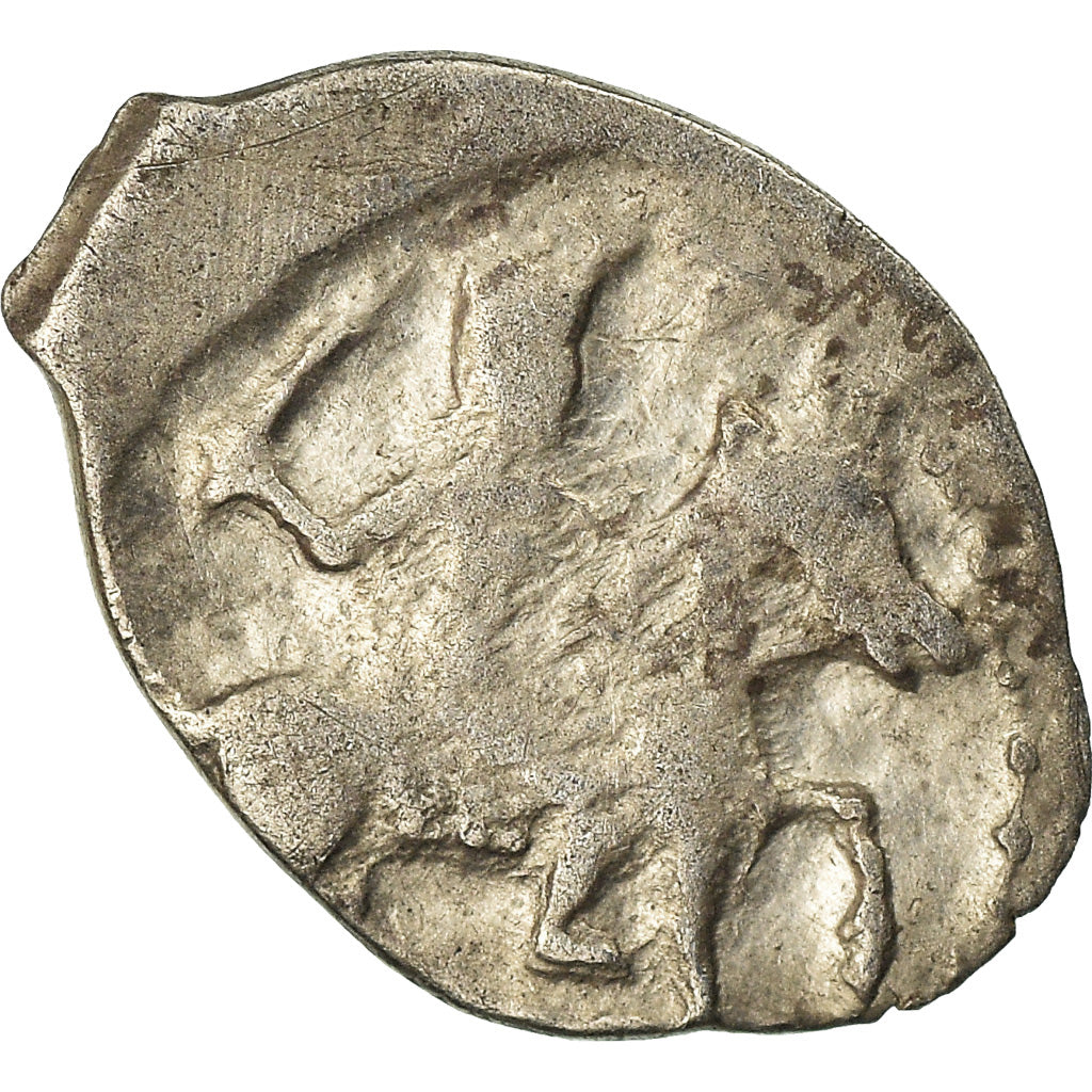 Moneta, Russia, Ivan IV, Denga, 1/2 Kopek, 1533-1584, MB+, Argento