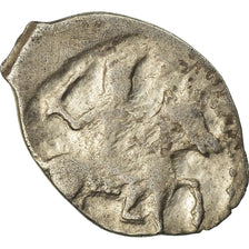 Moneta, Russia, Ivan IV, Denga, 1/2 Kopek, 1533-1584, MB+, Argento