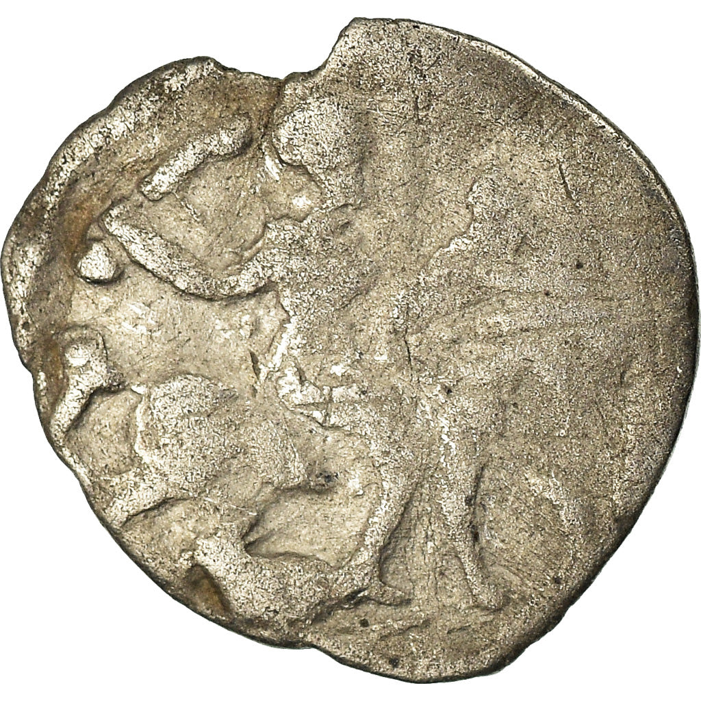 Moneta, Russia, Ivan IV, Denga, 1/2 Kopek, 1533-1584, MB, Argento