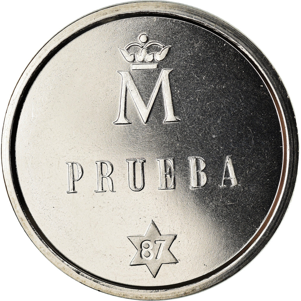 Coin, Spain, Juan Carlos I, 500 Pesetas, 1987, Madrid, Proof, MS(64), Stainless