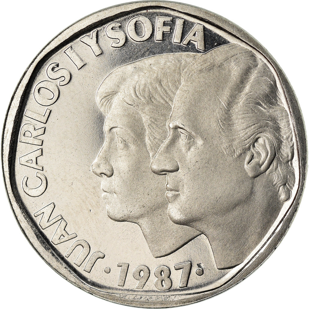 Munten, Spanje, Juan Carlos I, 500 Pesetas, 1987, Madrid, Proof, UNC-, Stainless