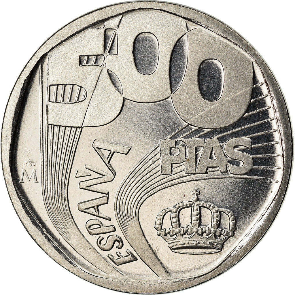 Coin, Spain, Juan Carlos I, 500 Pesetas, 1987, Madrid, Proof, MS(64), Stainless