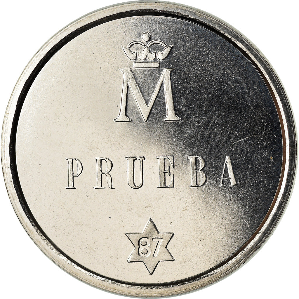 Coin, Spain, Juan Carlos I, 500 Pesetas, 1987, Madrid, Proof, MS(64), Stainless