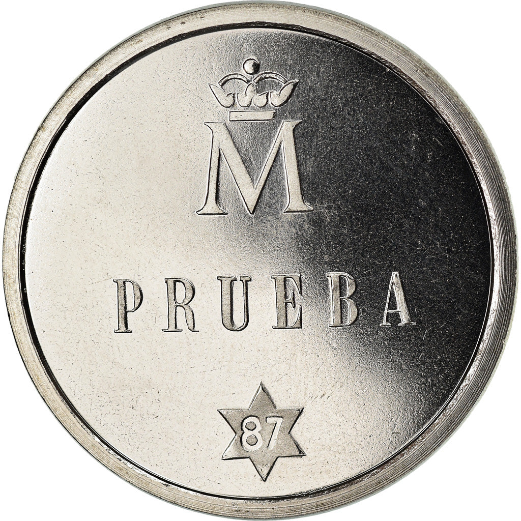 Coin, Spain, Juan Carlos I, 500 Pesetas, 1987, Madrid, Proof, MS(64), Stainless