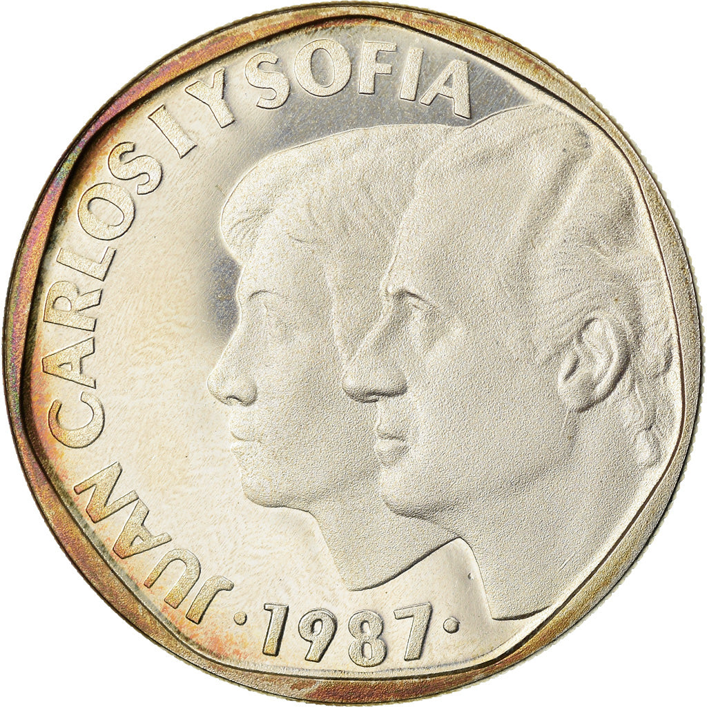Moneda, España, Juan Carlos I, 500 Pesetas, 1987, Madrid, Proof, SC, Plata