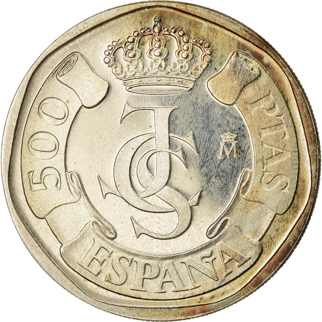 Coin, Spain, Juan Carlos I, 500 Pesetas, 1987, Madrid, Proof, MS(64), Silver