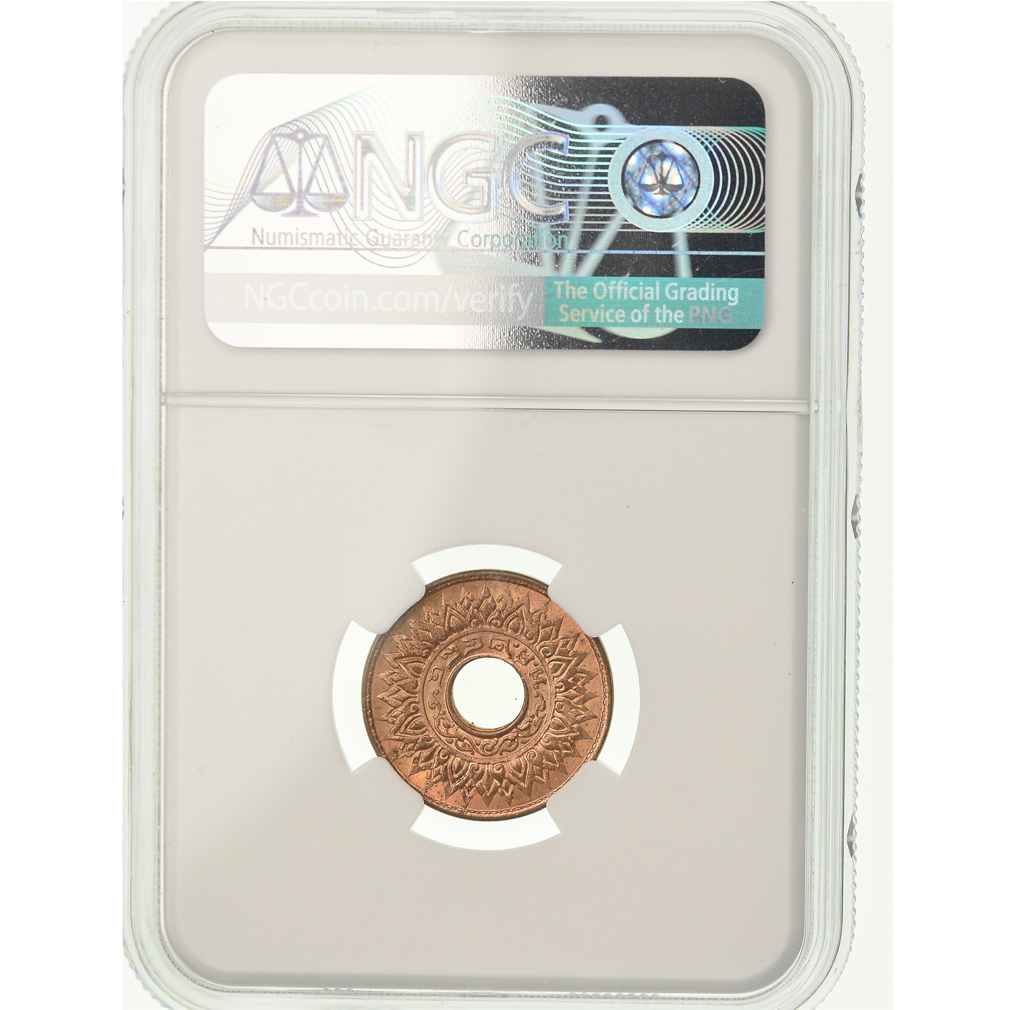 Monnaie, Thaïlande, Rama VIII, Satang, 1941, NGC, MS65RD, FDC, Bronze, KM:54